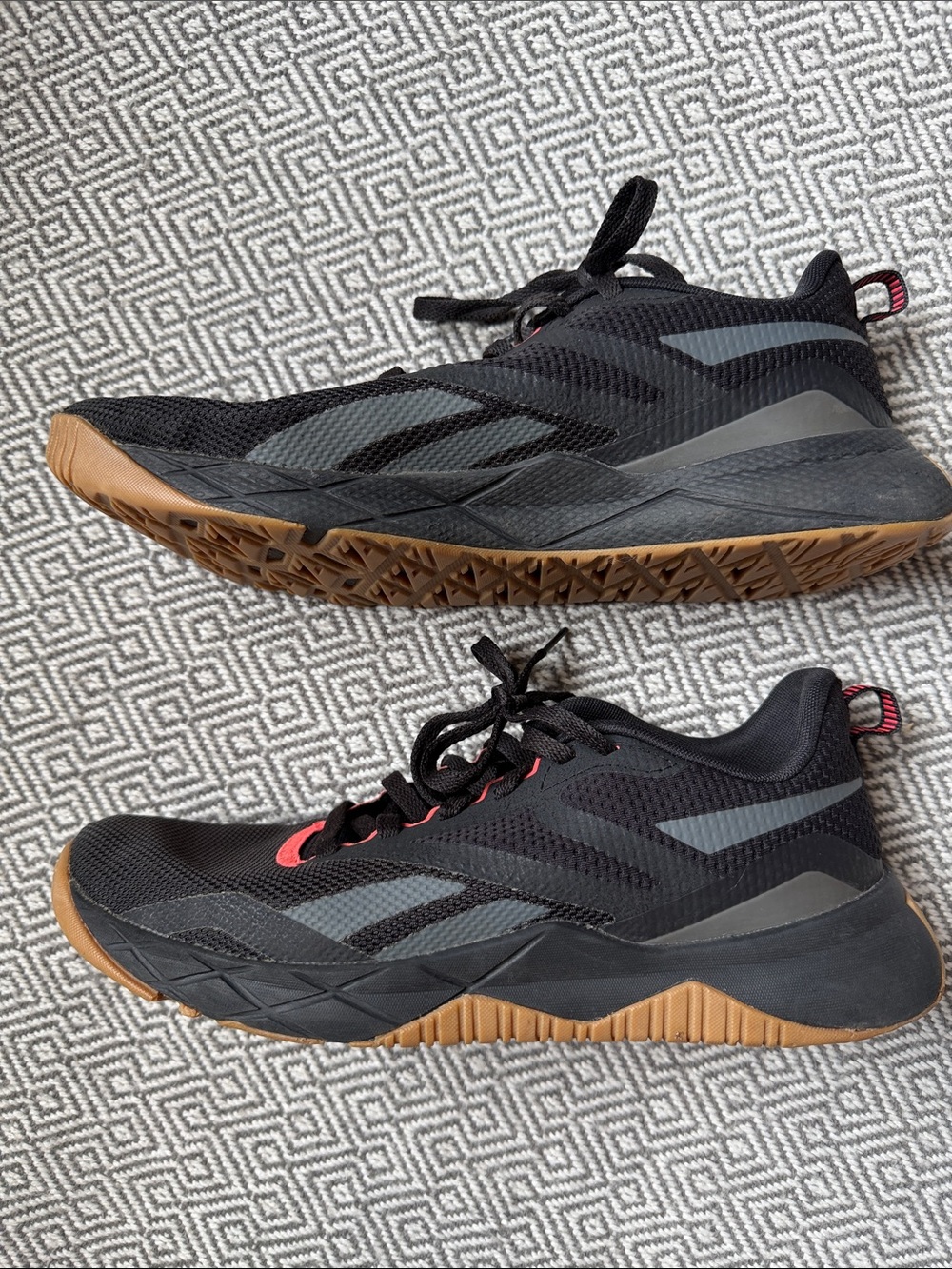 Reebok Men's Black Athletic Trainer with Red Accents - Picture 7 of 13